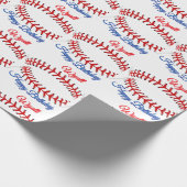 Baseball-Geburtstag Geschenkpapier (Ecke)