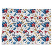 Baseball Geburtstag Geschenktasche Sportbote Große Geschenktüte (Rückseite)