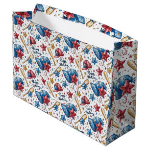 Baseball Geburtstag Geschenktasche Sportbote Große Geschenktüte
