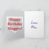Baseball-Geburtstag Karte (Innenseite)