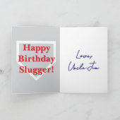 Baseball-Geburtstag  Karte (Innenseite)