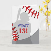 Baseball-Geburtstag  Karte (Gelbe Blume)