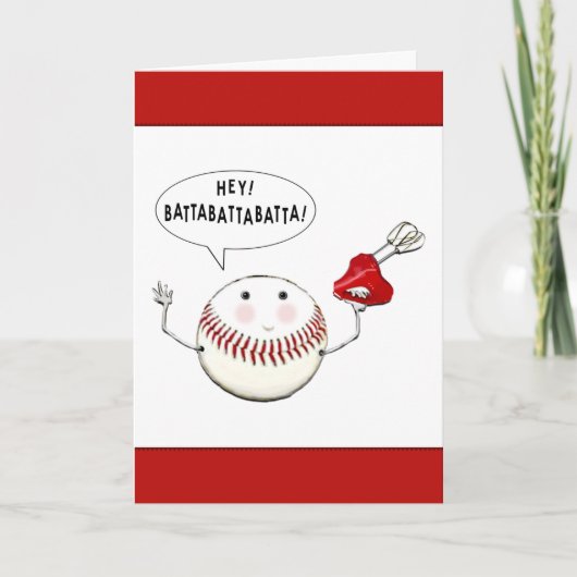 Baseball Geburtstag Karte (Vorderseite)