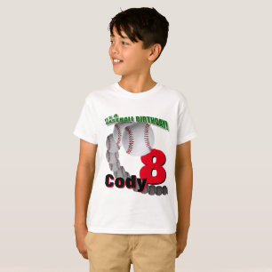 Baseball-Geburtstag - kundenspezifischer T - SHIRT