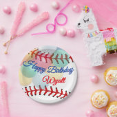 Baseball-Geburtstag Pappteller (Party)
