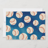 Baseball Geburtstag Vielen Dank, dass Sie Karten (Rückseite)
