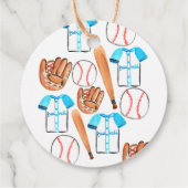 Baseball Geburtstag vielen Dank für das Tag Geschenkanhänger (Rückseite)