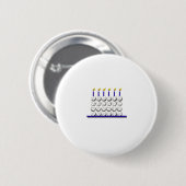 Baseball-Geburtstags-Kuchen Button (Vorne & Hinten)