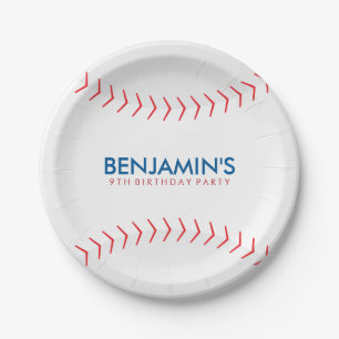 Baseball-Geburtstags-Party Pappteller