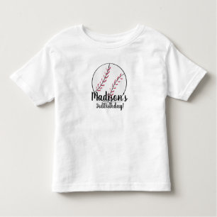 Baseball Geburtstags-Shirts für Kleinkinder Kleinkind T-shirt