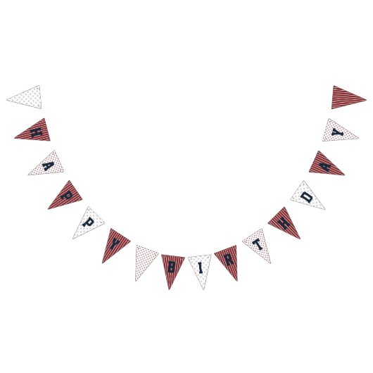 Baseball-Geburtstagsbanner Wimpelkette (Alle)