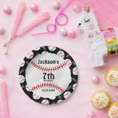 *Baseball-Geburtstagsdesign| Personalisieren Pappteller (Party)