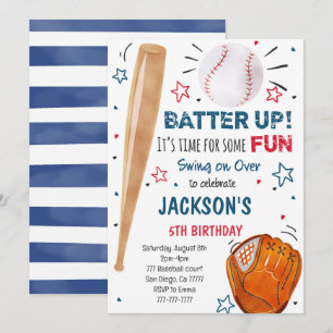 Baseball-Geburtstagseinladung Einladung