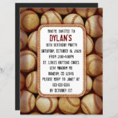 Baseball-Geburtstagsfeier (Vorne/Hinten)