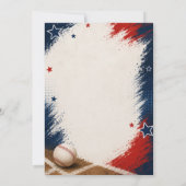 Baseball-Geburtstagsfeier Einladung (Rückseite)