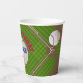 Baseball-Geburtstagsfeier Pappbecher (Rückseite)