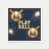 Baseball-Geburtstagsfeier Sportsthema  Serviette (Vorderseite)