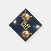 Baseball-Geburtstagsfeier Sportsthema  Serviette (Ecke)