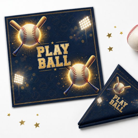 Baseball-Geburtstagsfeier Sportsthema  Serviette
