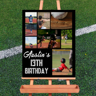 Baseball-Geburtstagsfeier-Willkommensposter   Edit Poster