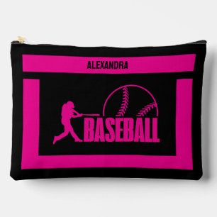 Baseball Geburtstagsgeschenk, Baseball Player Girl Zubehörtasche