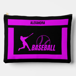 Baseball Geburtstagsgeschenk, Baseball Player Girl Zubehörtasche
