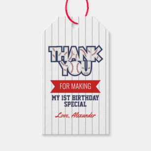 Baseball Geburtstagsgeschenk-Tag Geschenkanhänger