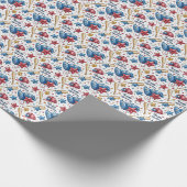 Baseball Geburtstagsgeschenk Wrap Boy Wrapping Pap Geschenkpapier (Ecke)