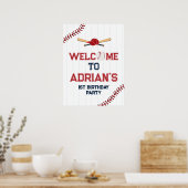 Baseball-Geburtstagsjunge Poster (Küche)