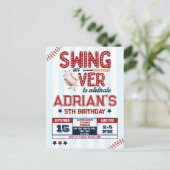 Baseball-Geburtstagsjunge Postkarte (Stehend Vorderseite)