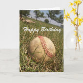Baseball-Geburtstagskarte Karte (Gelbe Blume)