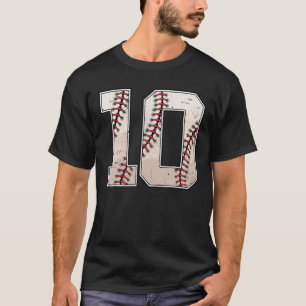 Baseball Geburtstagskind 10 Jahre alt 10. Geburtst T-Shirt