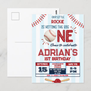 Baseball-Geburtstagskind Postkarte