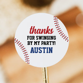 Baseball Geburtstagskleber Runder Aufkleber