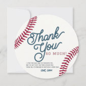 Baseball Geburtstagskreis Danke Karte (Vorderseite)