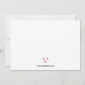 Baseball-Geburtstagspartei Einladung (Rückseite)