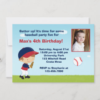 Baseball-Geburtstagspartei Einladung