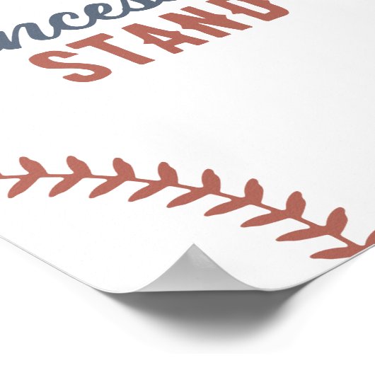 Baseball Geburtstagspartei Konzessionsstand Poster (Ecke)