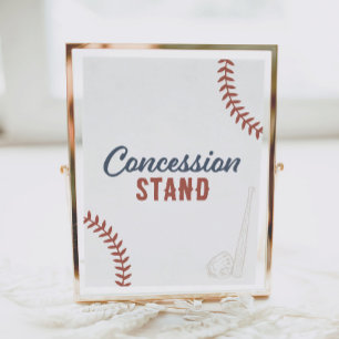 Baseball Geburtstagspartei Konzessionsstand Poster