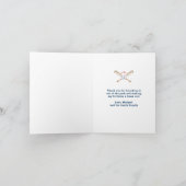 Baseball Geburtstagsparty Danke Karte (Innenseite)