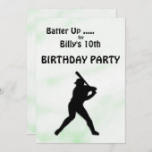 Baseball Geburtstagsparty Einladung (Vorne/Hinten)