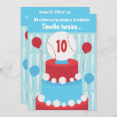 Baseball Geburtstagsparty Einladung (Vorne/Hinten)