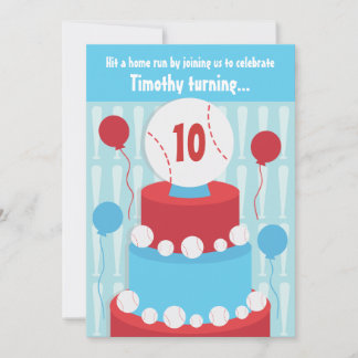 Baseball Geburtstagsparty Einladung