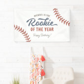 Baseball Geburtstagsparty Rookie des Jahres Banner (Insitu)