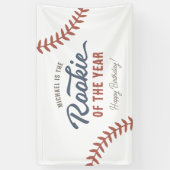 Baseball Geburtstagsparty Rookie des Jahres Banner (Vertikal)