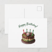 Baseball-Geburtstagstorte Postkarte (Vorne/Hinten)