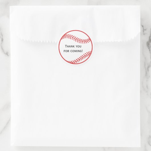 Baseball-Gefallen-Sticker Runder Aufkleber (Tasche)