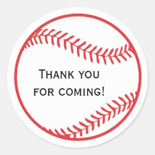 Baseball-Gefallen-Sticker Runder Aufkleber