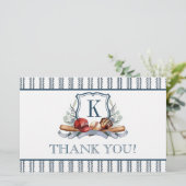 Baseball gefaltet Danke Notiz Briefpapier (Stehend Vorderseite)