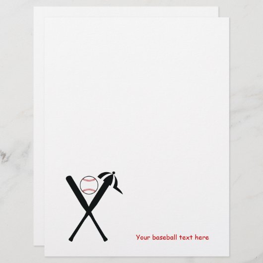 Baseball gekreuzte Fledermäuse und Kappe schwarz, (Vorne/Hinten)